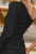 Zena One Sleeve Sequin Mini Dress - Black