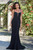 Tia Corset Hot Stone Gown - Black