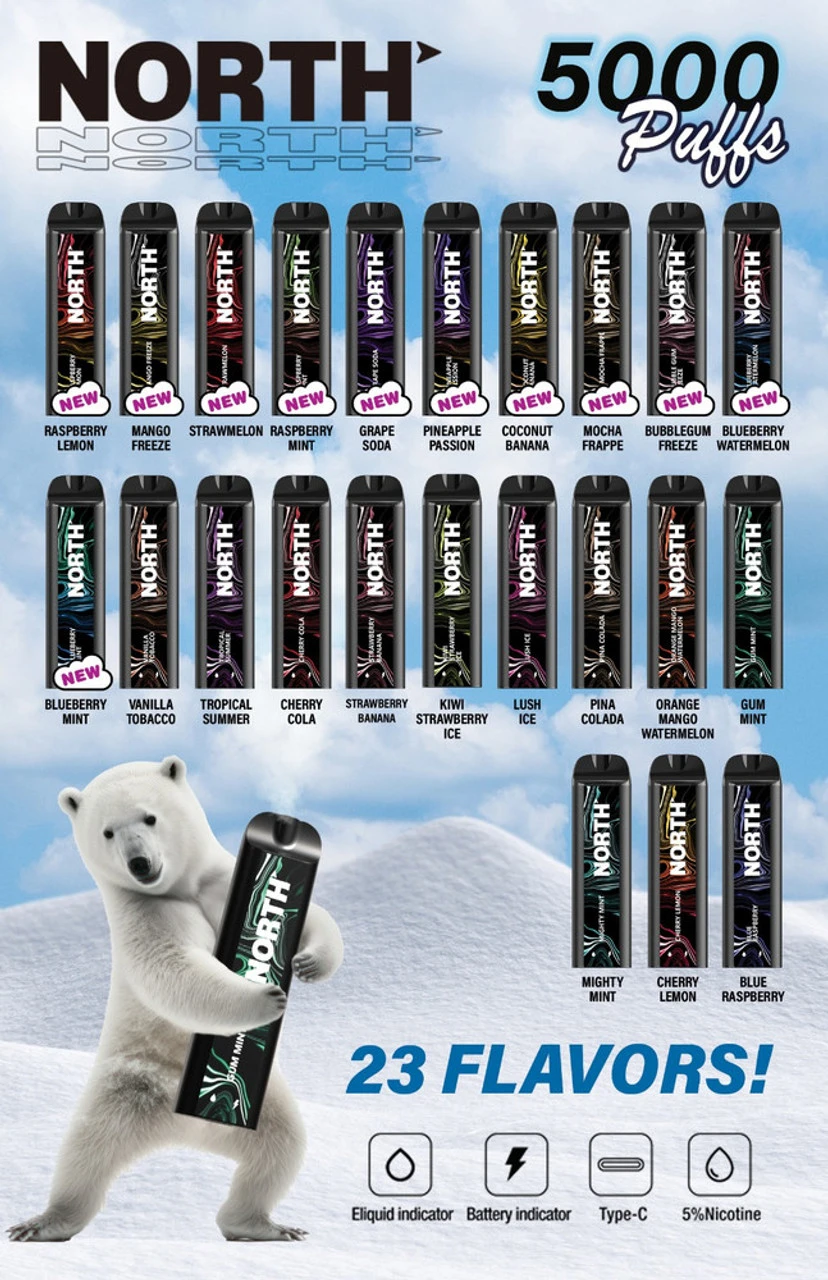 NORTH 5000 PUFFS - 5% NIC - 10ML