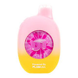 Flum UT 50K Puffs White Peach Lemon Head disposable vape with white peach and lemon candy-inspired design.