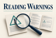 Reading Product Warning Statements Without Making Assumptions