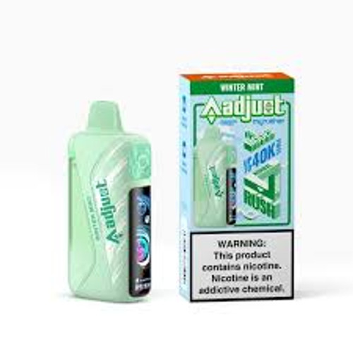 MyRusher 40K Winter Mint by Adjust – refreshing mint flavor long-lasting vape shipped across the USA from Chicago