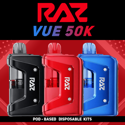 RAZ VUE 50,000 PUFFS DISPOSABLE VAPE (FULL KIT)