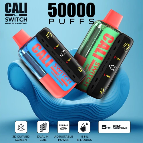 CALI SWITCH 50,000 PUFFS DISPOSABLE VAPE (FULL KIT)