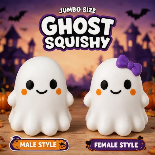 CRAZY FUN XL GHOST SQUISH TOY