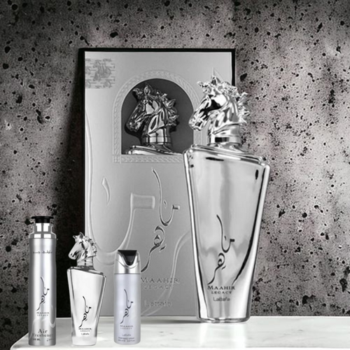 MAAHIR LEGACY GIFT SET INCLUDING BODY SPRAY/PERFUME/AIR FRESHENER
