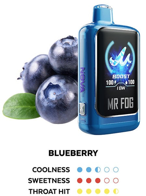 MR FOG NOVA BLUEBERRY 36K PUFFS (BLUE RAZZ STEEZY) MR FOG NOVA BLUEBERRY 36K PUFFS (BLUE RAZZ STEEZY)