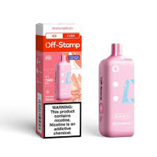 OFF STAMP ICE CUBE POD 25K PUFFS PEACH MEDLEY OFF STAMP ICE CUBE POD 25K PUFFS PEACH MEDLEY