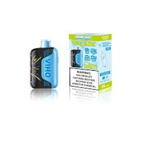 VIHO TRX 50K Puffs Miami Mint disposable vape with refreshing cool mint flavor VIHO TRX 50K Puffs Miami Mint disposable vape with refreshing cool mint flavor