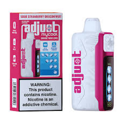 ADJUST MY COOL - 40K PUFFS SOUR- STRAWBERRY DRAGONFRUIT