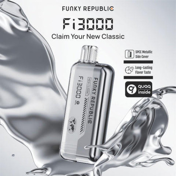 FUNKY REPUBLIC 5% NIC Fi3000 RECHARGEABLE DISPOSABLE 3000 PUFF 5ML