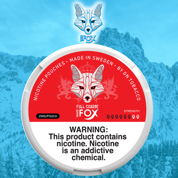 WHITE FOX NICOTINE POUCHES FULL CHARGE 20MG 15-PACK