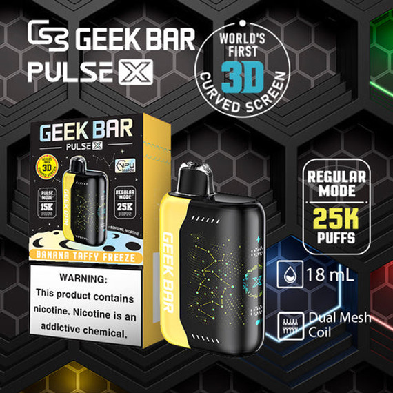 GEEK BAR PULSE X EDITION 25,000 PUFFS - 5% NIC - DISPOSABLE VAPE