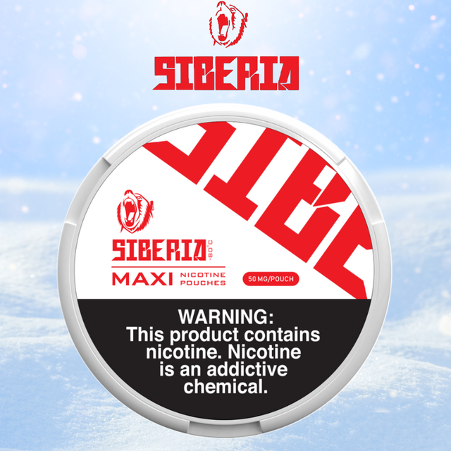 SIBERIA NICOTINE POUCHES MAXI 50MG 12-PACK