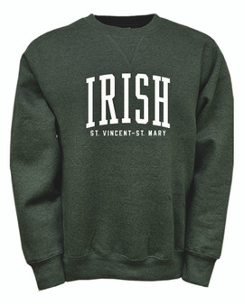 Irish Cutout Green Crewneck