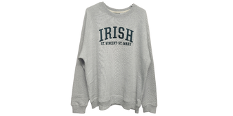 Gray Knit Crewneck Sweater