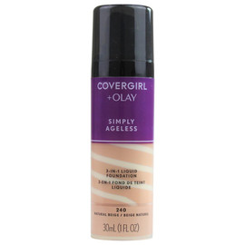 Covergirl + Olay Simply Ageless 3In1 Liquid Foundation 240 Natural Beige 30Ml