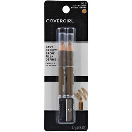 Covergirl 1.7g Pk2 Brow Pencil Easy Breezy Brow Fill + Define 520 Soft Blonde