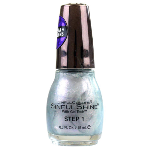 SINFUL COLORS 15mL NAIL POLISH STEP 1 2607 SPACE DUST