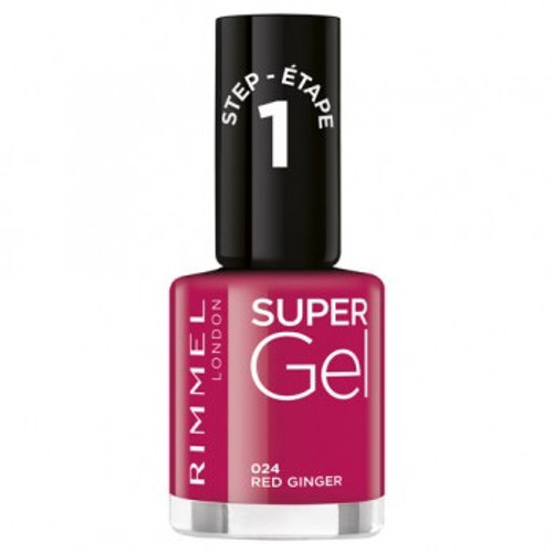 Rimmel 12ml Super Gel Nail Polish Step 1 024 Red Ginger