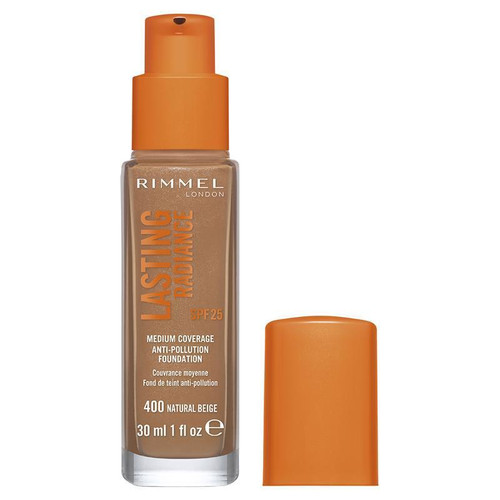 Rimmel 30Ml Lasting Radiance Foundation 400 Natural Beige Spf 25