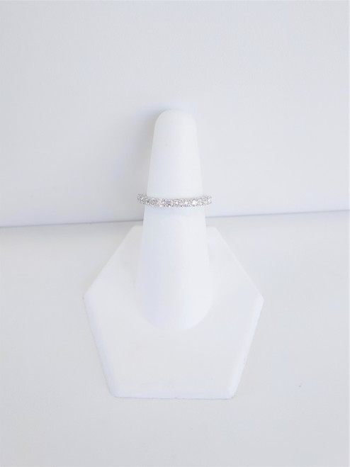 18K White Gold Diamond Band 0.67 DTW