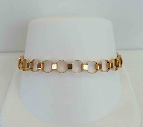 14K Yellow Gold Wide Cable Link Bracelet