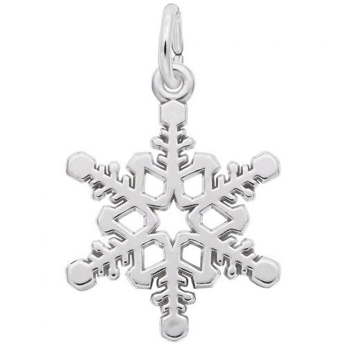 Sterling Silver Snowflake Charm 