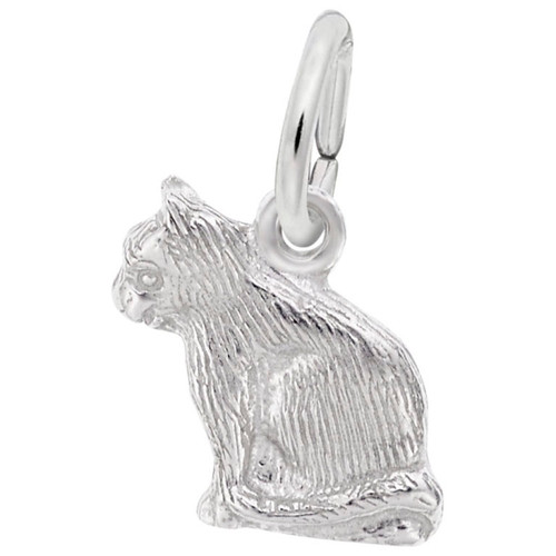 Sterling Silver Cat Charm 