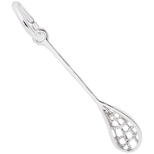 Sterling Silver Lacrosse Stick Charm 