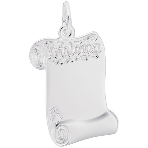 Sterling Silver Diploma Charm 