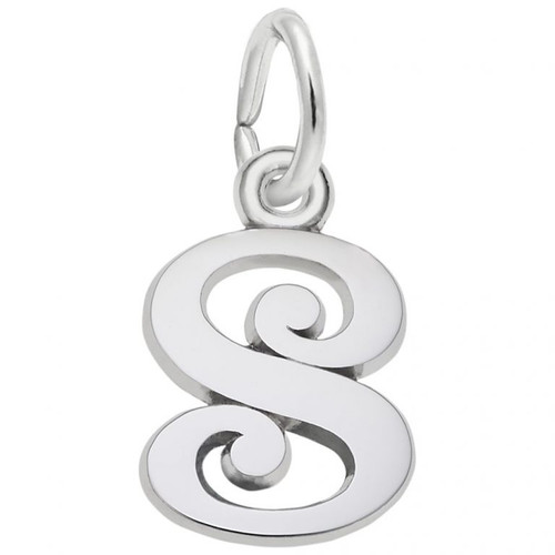 Sterling Silver Letter 'S' Charm 