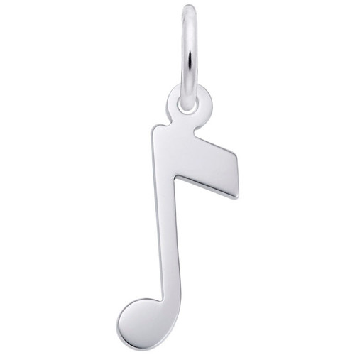 Sterling Silver Music Note Charm 
