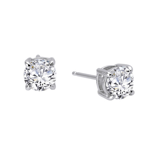 Sterling Silver CZ Studs 2.50 CTW
