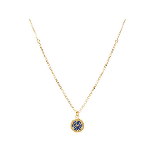 Gold-Plated Lapis Necklace