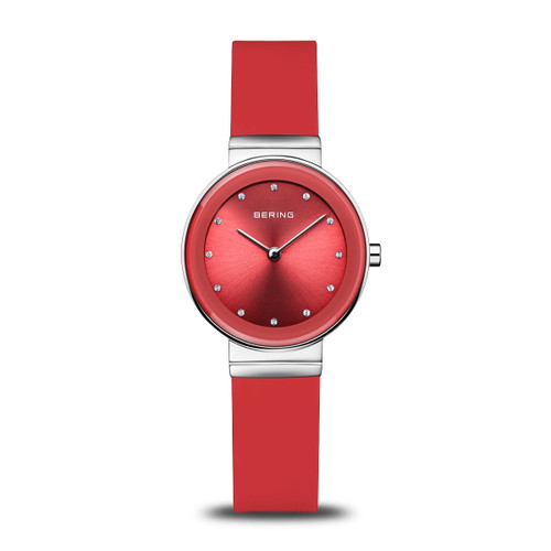 Ladies' Bering Watch-Red Silicone