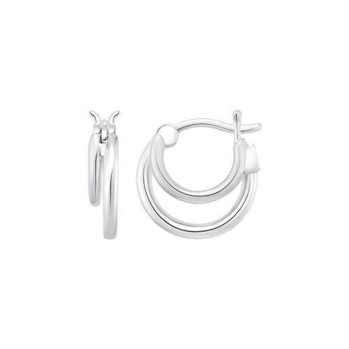 ELLE Petite Double Hoops
