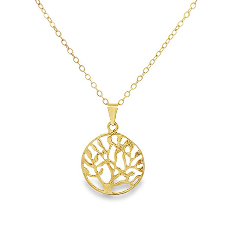Gold-Plated Tree of Life Necklace