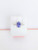14K White Gold Tanzanite Ring w/ Sunburst Halo