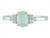 14K White Gold Opal & Diamond Ring  