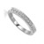 14K White Gold Diamond Band 0.28 DTW