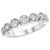 14K White Gold Diamond Band 0.25 DTW
