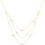 14K Two-Tone 3-Strand Necklace