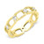 18K Yellow Gold Diamond Chain Link Diamond Band 