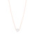 14K Rose Gold Pearl Solitaire Necklace