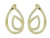 14K Yellow Gold Diamond Pear-Shaped Hoops