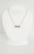 14K Yellow Gold Green Amethyst & Diamond Necklace 