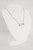 14K Yellow Gold Green Amethyst & Diamond Necklace 