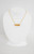14K Yellow Gold Citrine & Diamond Bar Necklace