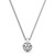 14K White Gold Diamond Solitaire Pendant 